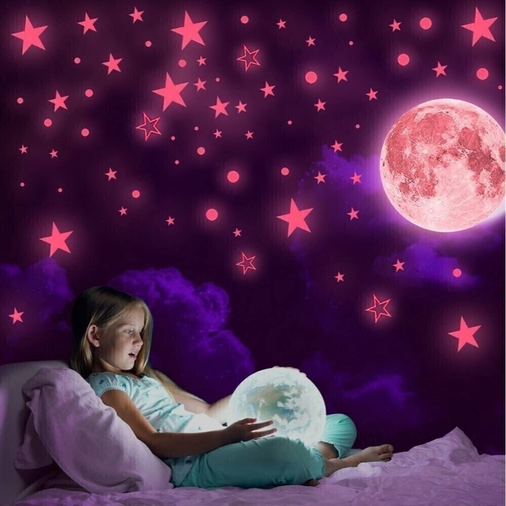 LUISTUL 1100 Pcs Glow in The Dark Stars Wall Stickers, Glowing Ceiling Dark